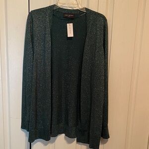 Lane Bryant Sparkling Green Cardigan